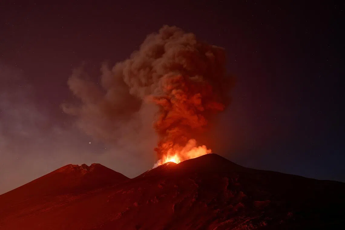 Mount Etna ash suspends arrivals at Italy’s Catania airport