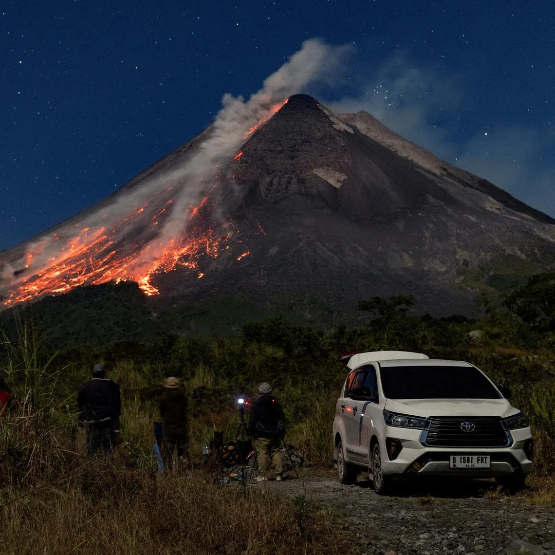 Mount Merapi in Central Java is one of the volcanoes included in the advisory.