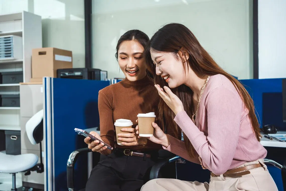 Friends add another dimension, infusing meaning into the work experience, says the writer. 
