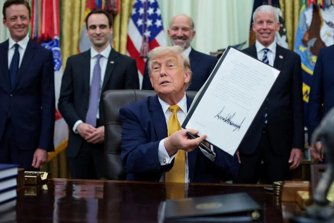 US President Donald Trump signed two executive orders, one of which seeks to protect government computers against quantum computer-fueled cyberattacks.