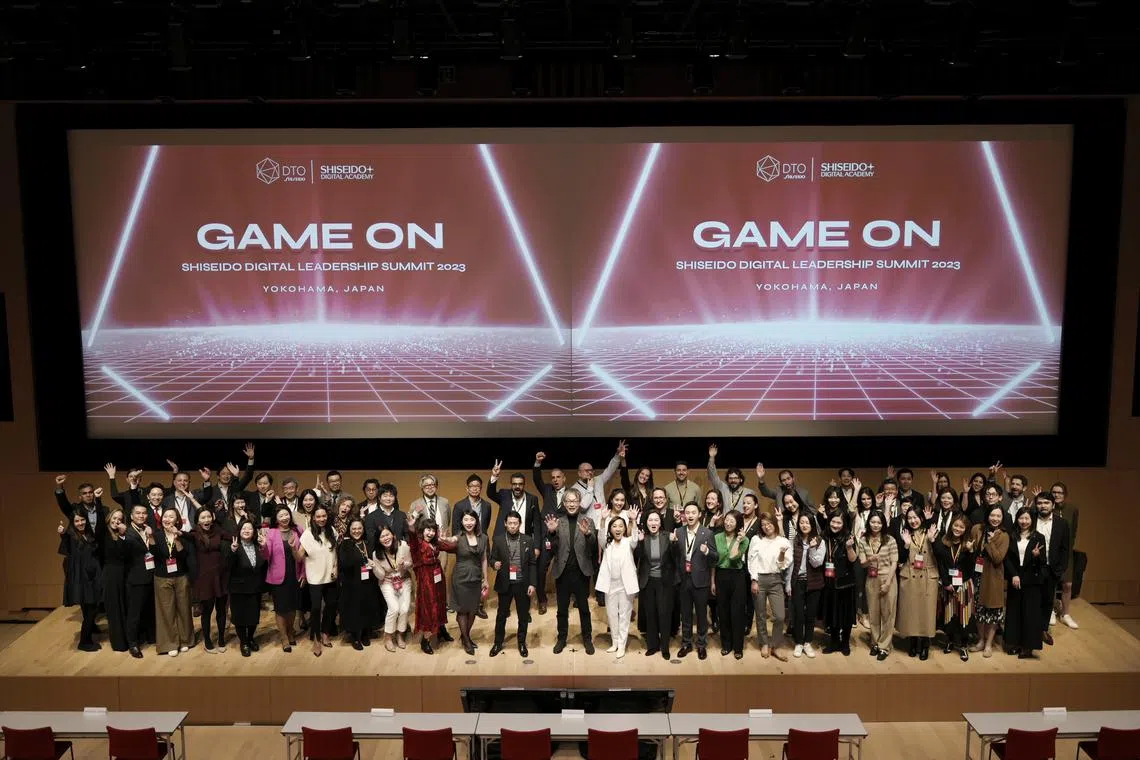 The fifth Global Shiseido Digital Leadership Summit, held in April at the Global Innovations Centre in Yokohama.