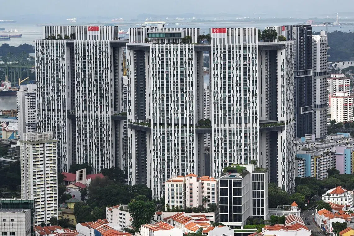 The couple’s Pinnacle@Duxton (left) unit was worth $1.24 million, according to a valuation report in July 2025 accepted by the court.