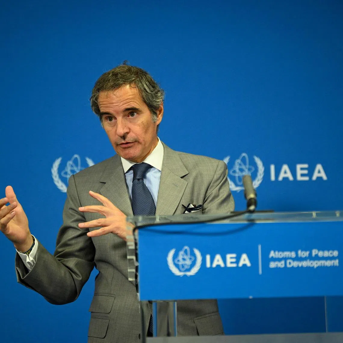International Atomic Energy Agency director-general Raffael Grossi said the “widespread impression” was that the stockpile remains where it was before June 2025 near Iran’s Isfahan facility.