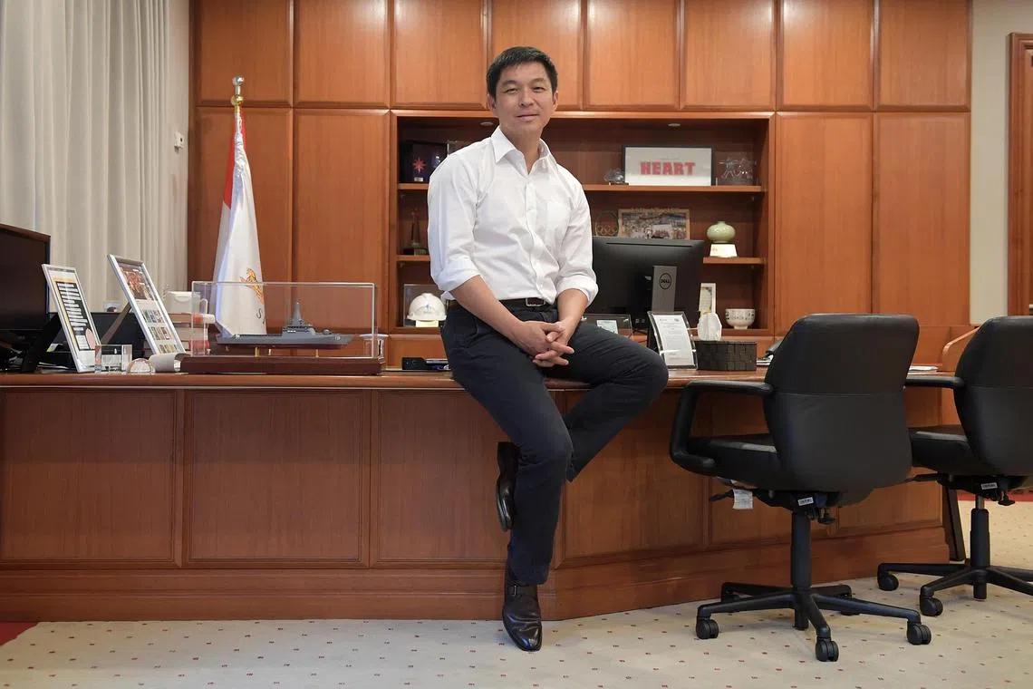 Mr Tan Chuan-Jin in his office in Parliament House after he was appointed Speaker of Parliament in 2017.