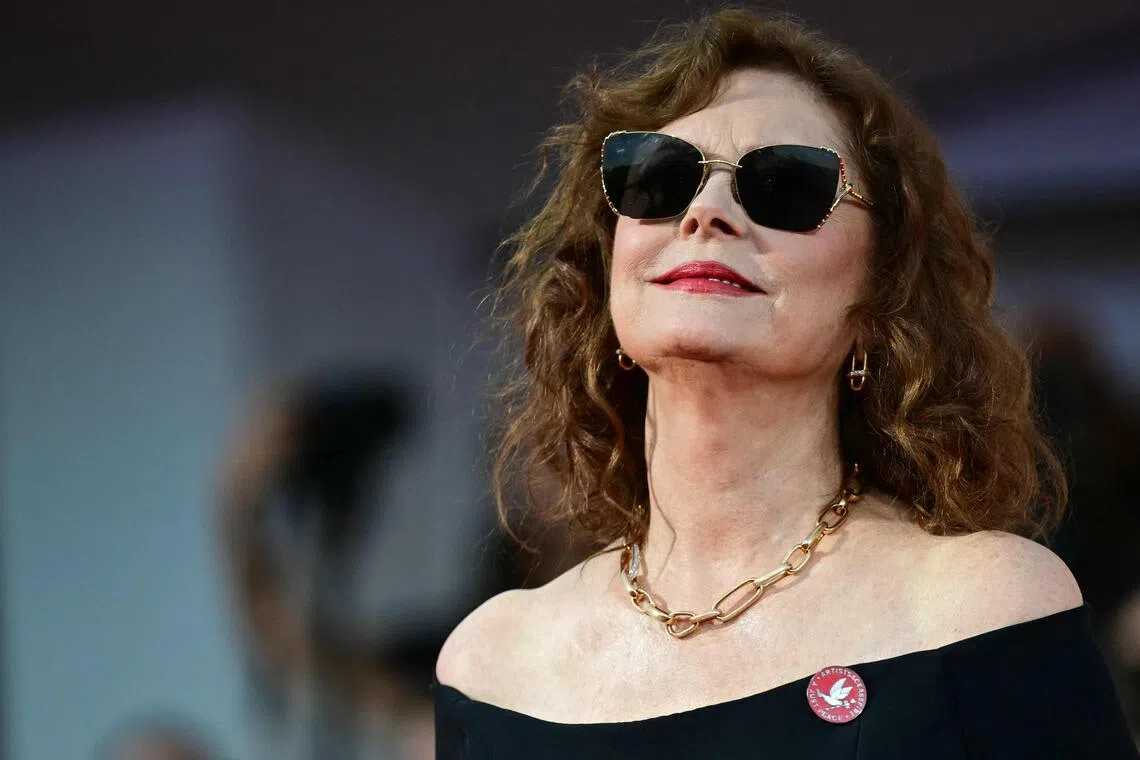 US actress Susan Sarandon says she still loses movie roles over support for Palestinians