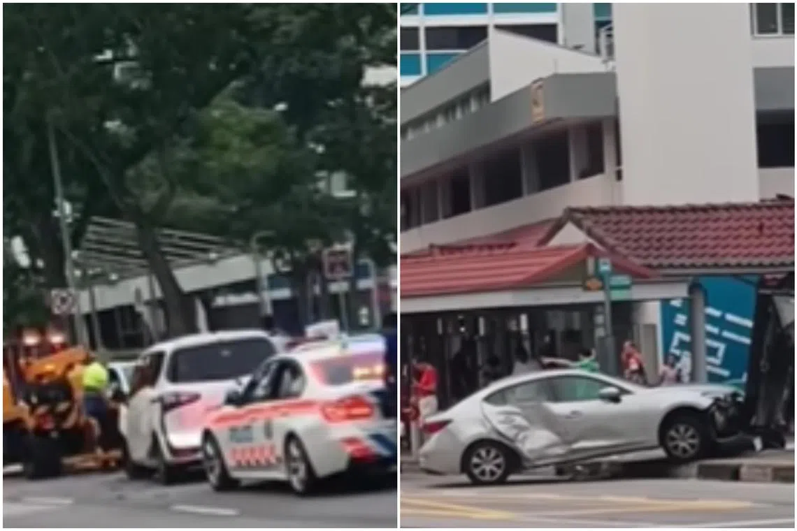 The accident involved two cars along Ang Mo Kio Avenue 10 on Oct 1.