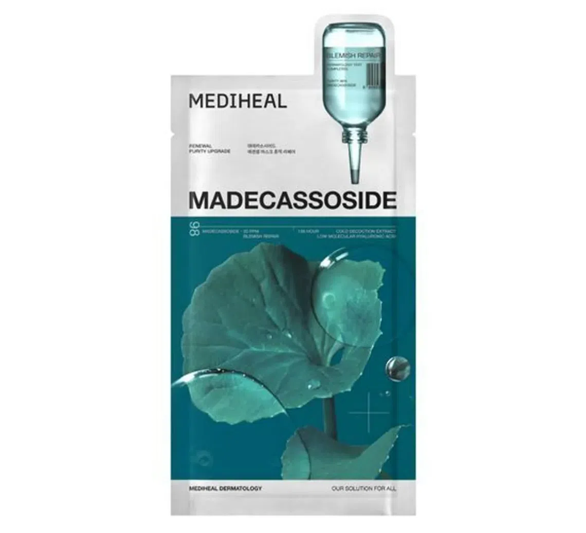 Singles Inferno Temporada 5 Produtos K-Beauty: Mediheal Madecassoside Essential Mask Sheet Reparo de manchas