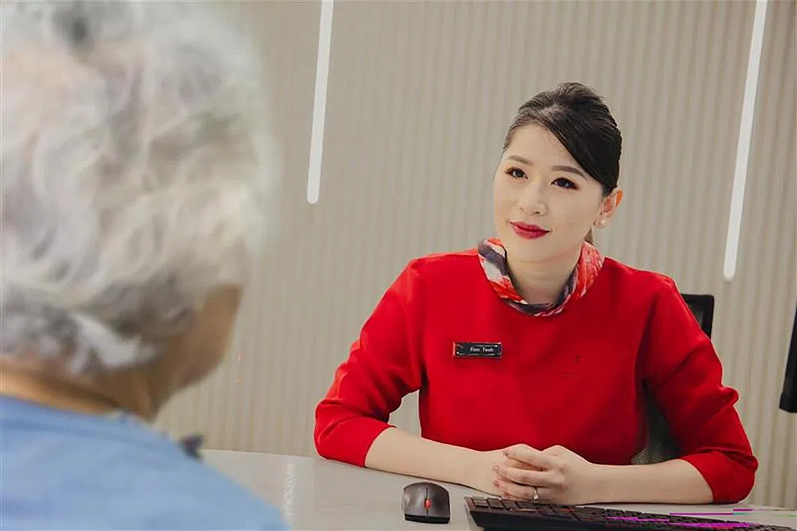 Ms Fionice Teoh, 31, an assistant service manager at the DBS branch at Century Square, was shouted at by an elderly scam victim who wanted to withdraw $190,000 in cash.