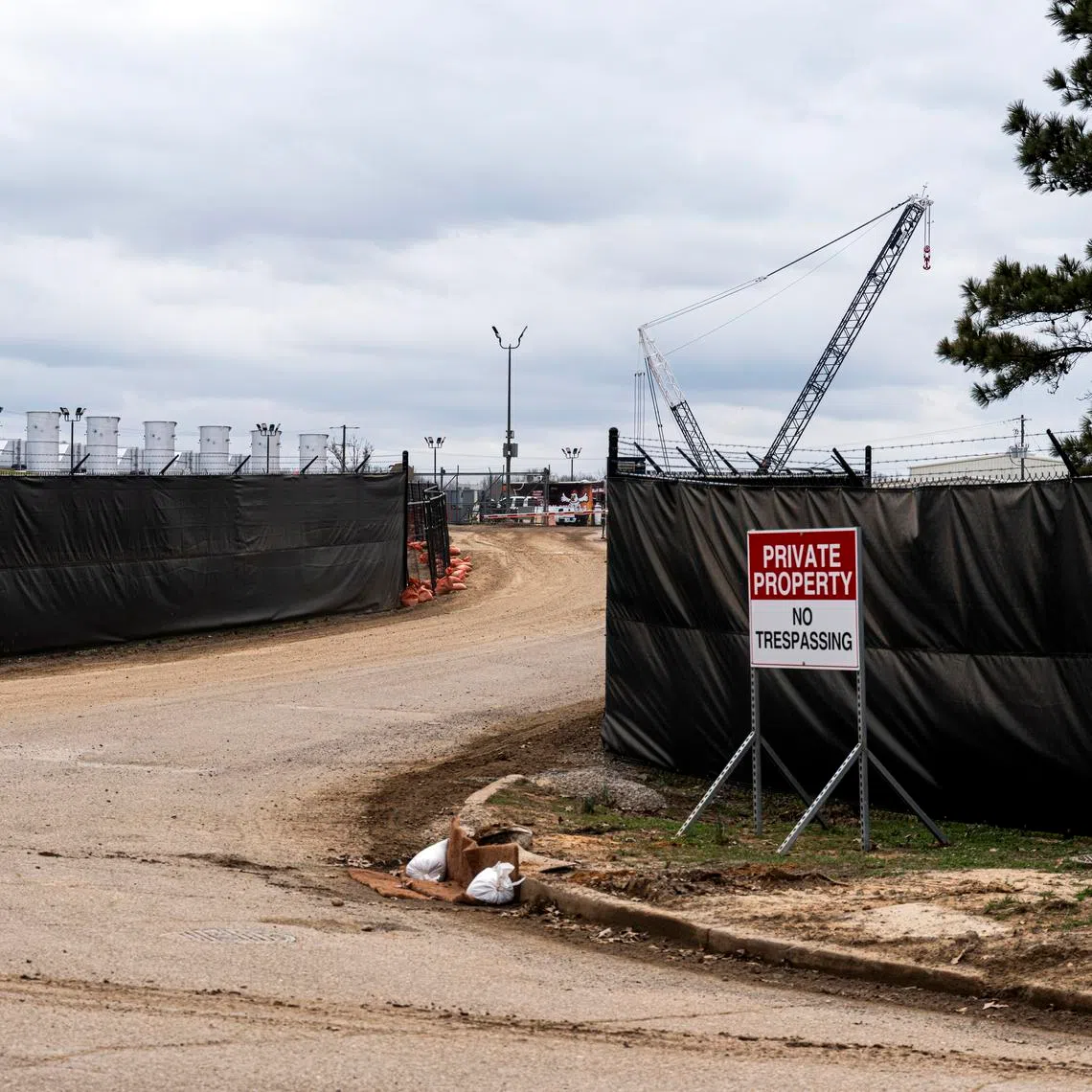 The xAI power plant in Mississippi photographed on Feb 25. xAI also has infrastructure in South Memphis where it has been running at least 18 methane gas turbines. 