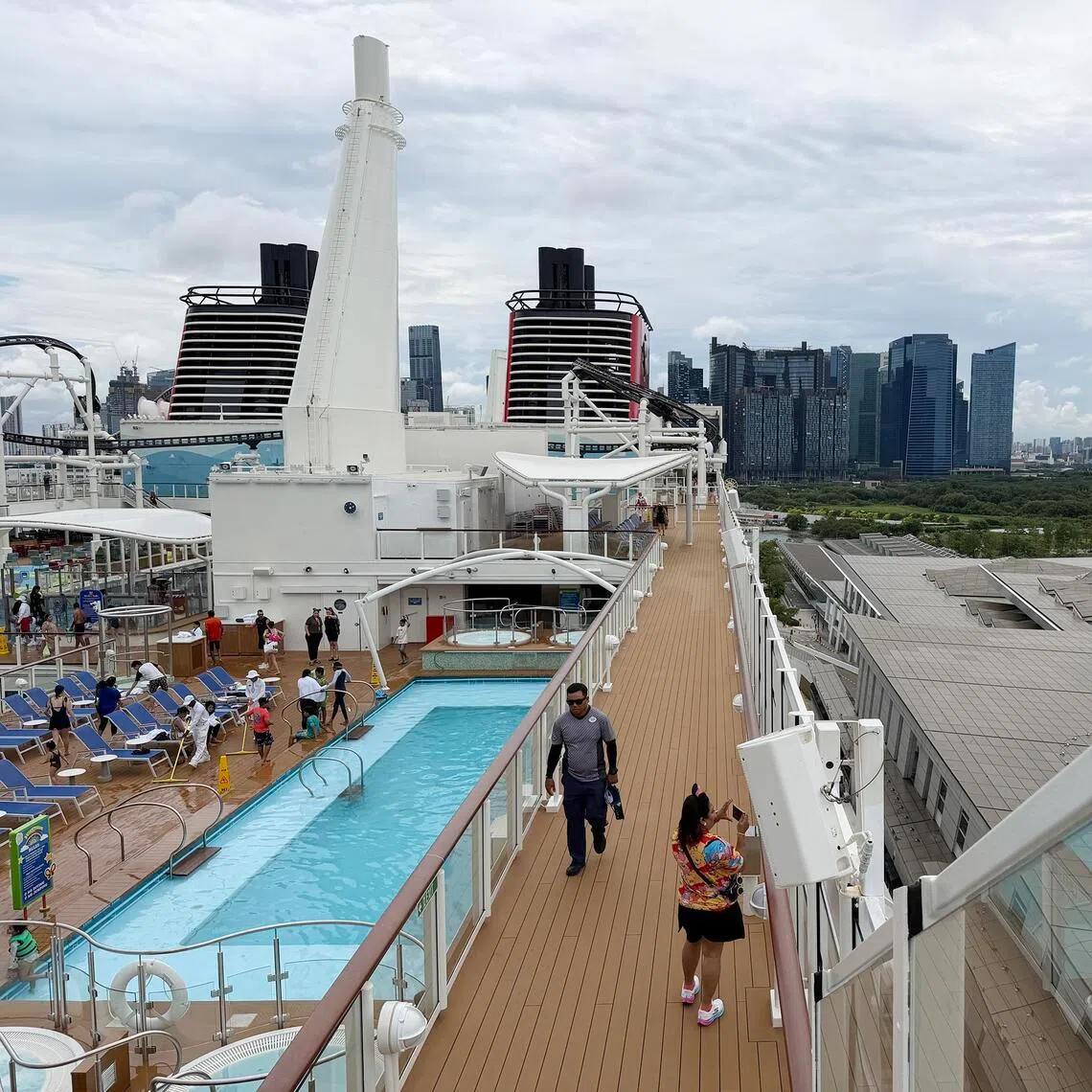 The Disney Adventure was scheduled to depart on May 7, but remained berthed at the Marina Bay Cruise Centre on May 8.