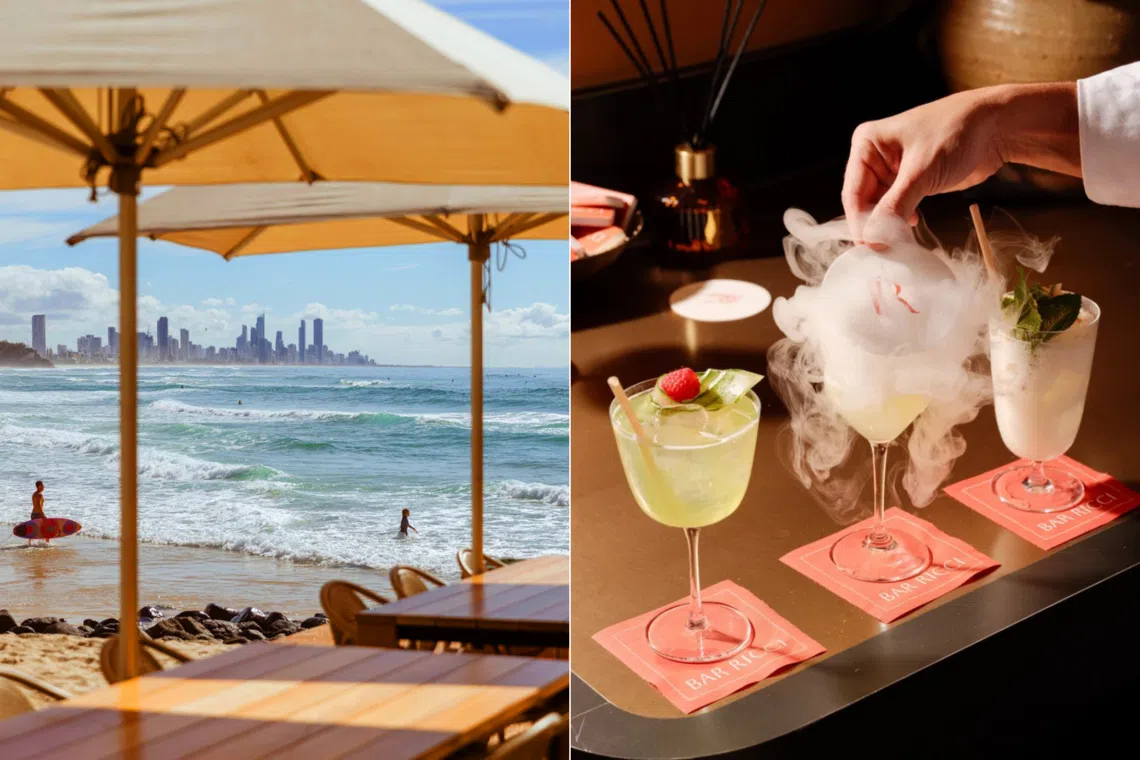 Modern Asian plates meet ocean views at Rick Shores and Bar Ricci’s cocktails