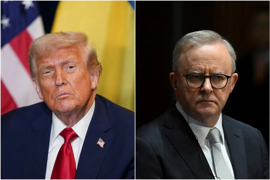Australian Prime Minister Anthony Albanese (right) has yet to meet US President Donald Trump.
