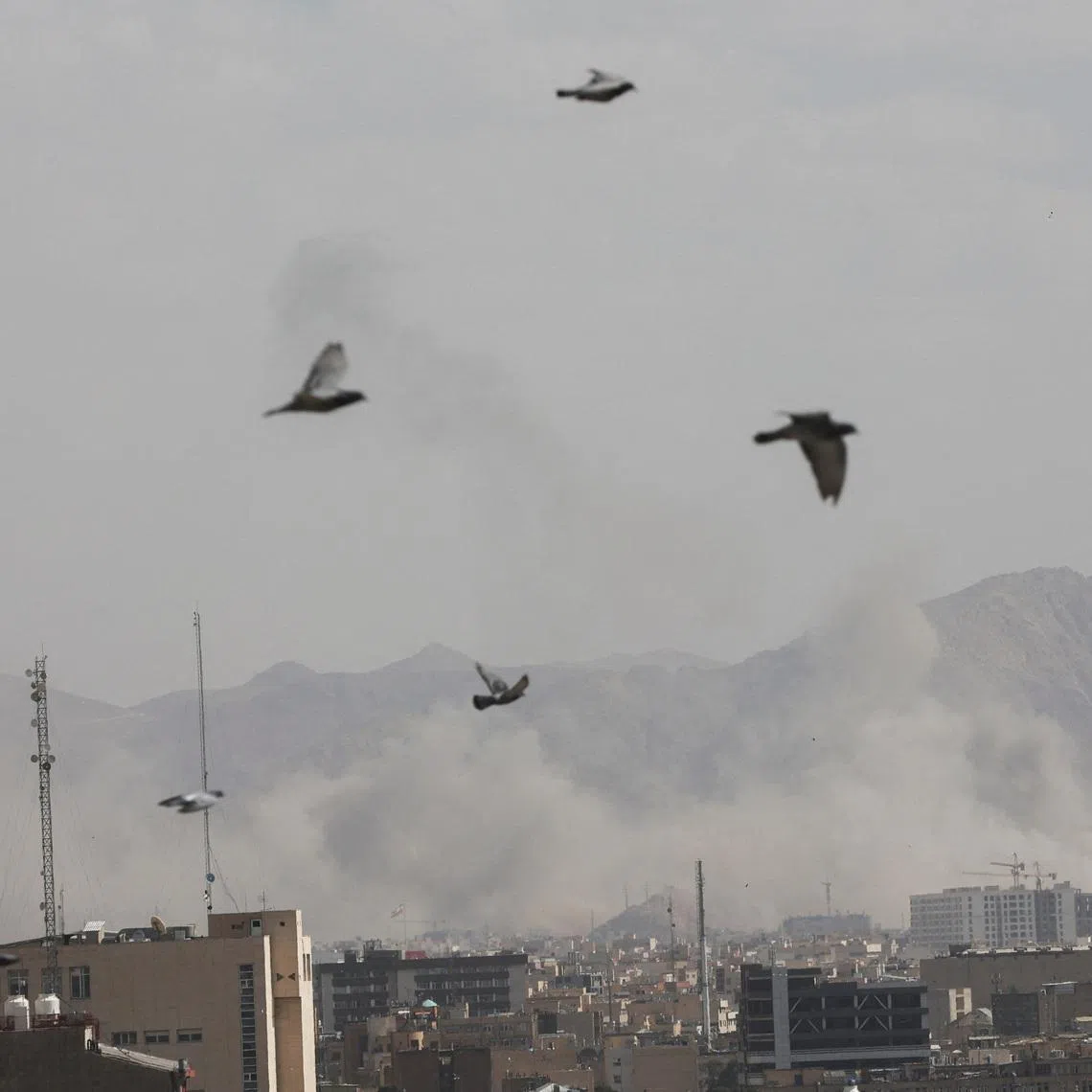 Smoke rises following an explosion, after Israel and the U.S. launched strikes on Iran, in Tehran, Iran, February 28, 2026. Majid Asgaripour/WANA (West Asia News Agency) via REUTERS