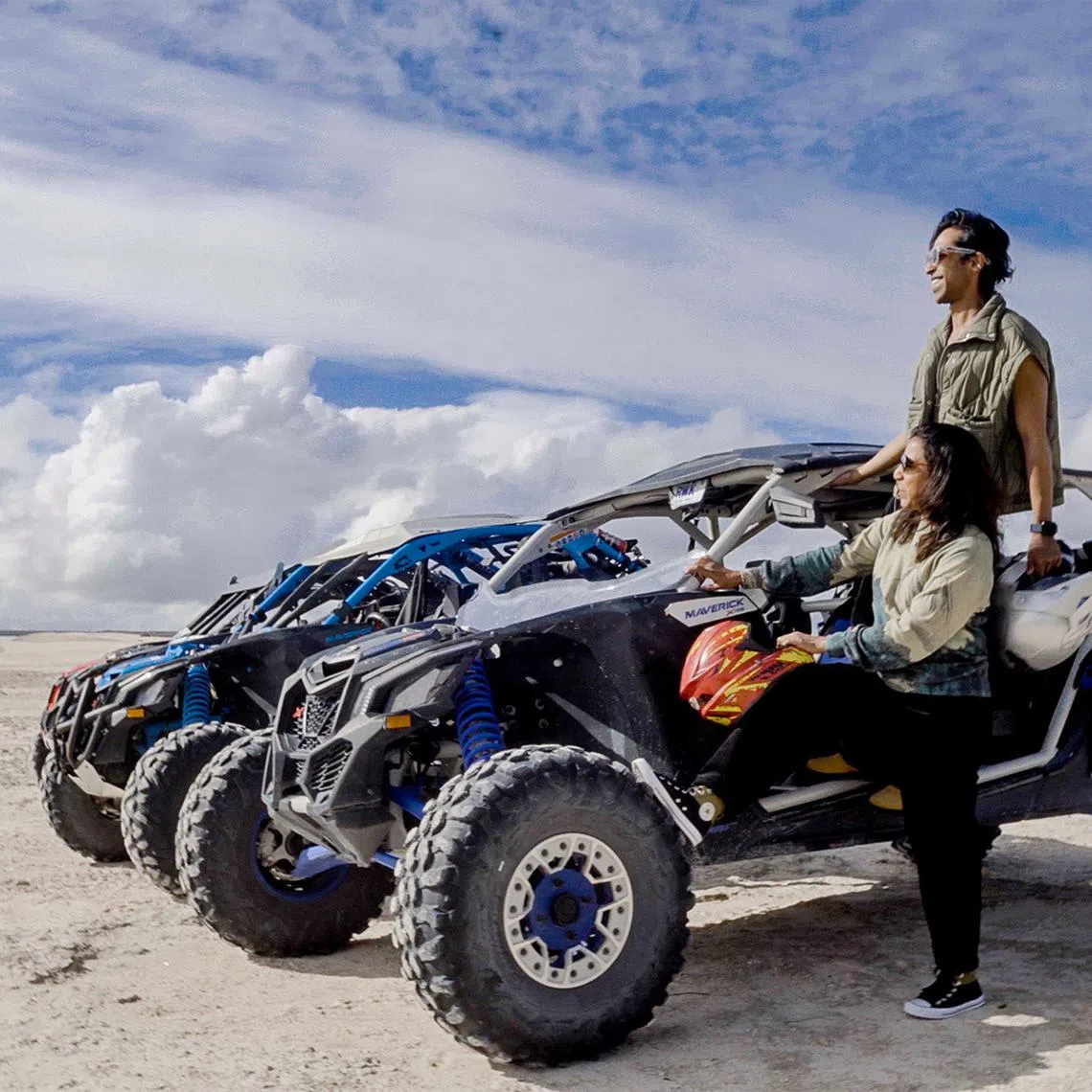 Mr Kishan’s mum surprised him with her sense of adventure in Perth, from surfing sand dunes to meeting animals up close at wildlife parks.