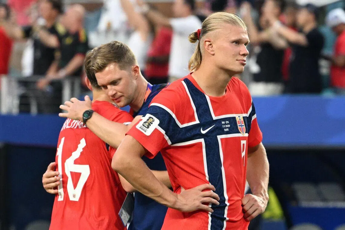 Erling Haaland scored seven times in his four games at a major international tournament.