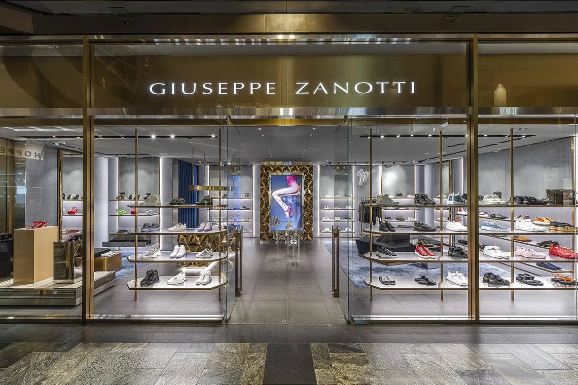 A new Giuseppe Zanotti boutique has opened in Marina Bay Sands.