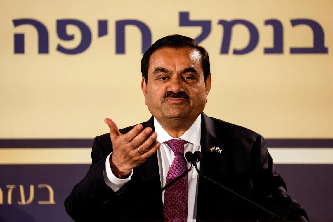 Gautam Adani is worth US$61 billion, down from a peak of US$150 billion in September last year.