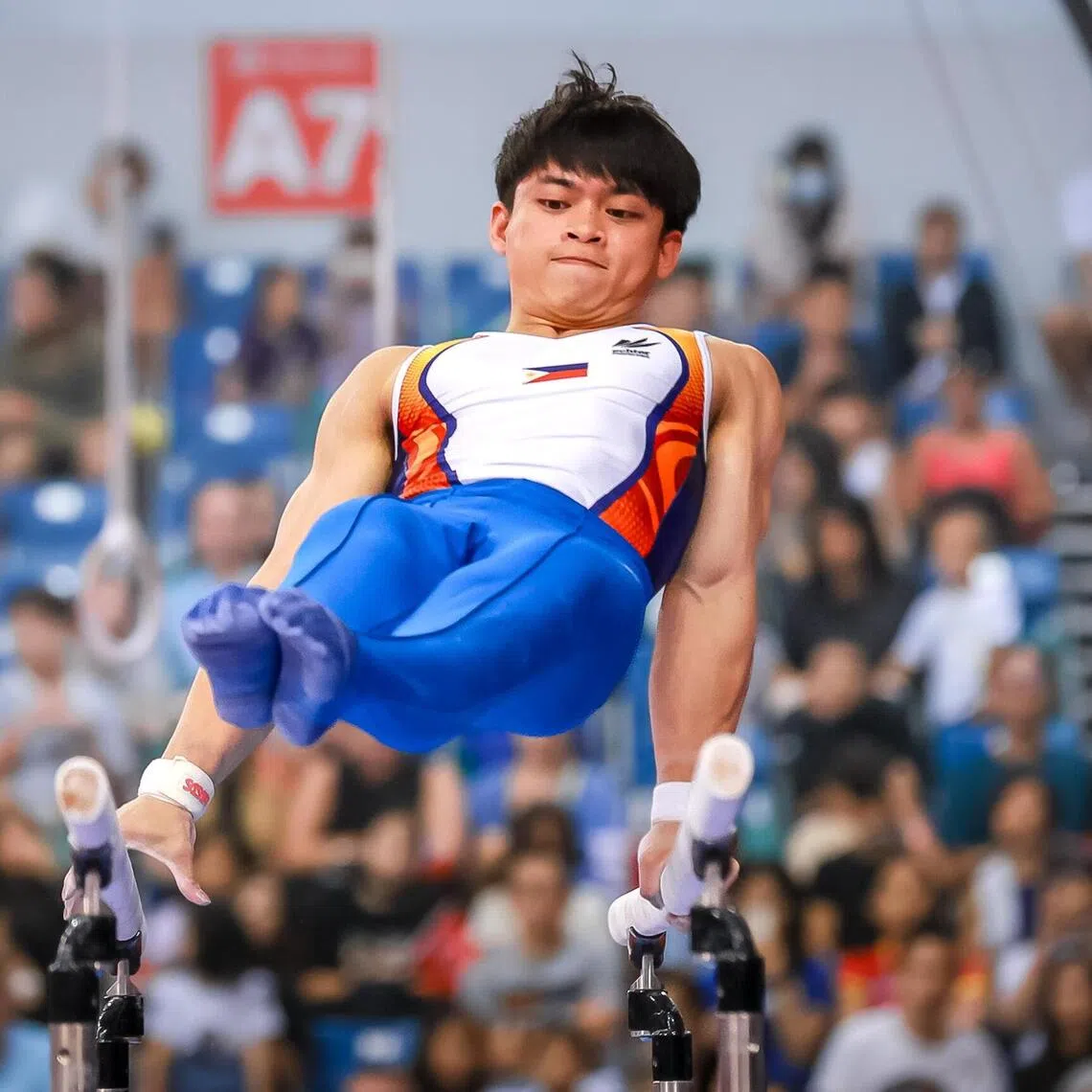 Filipino gymnast Carlos Yulo won a historic two gold medals at the 2024 Paris Olympics.
