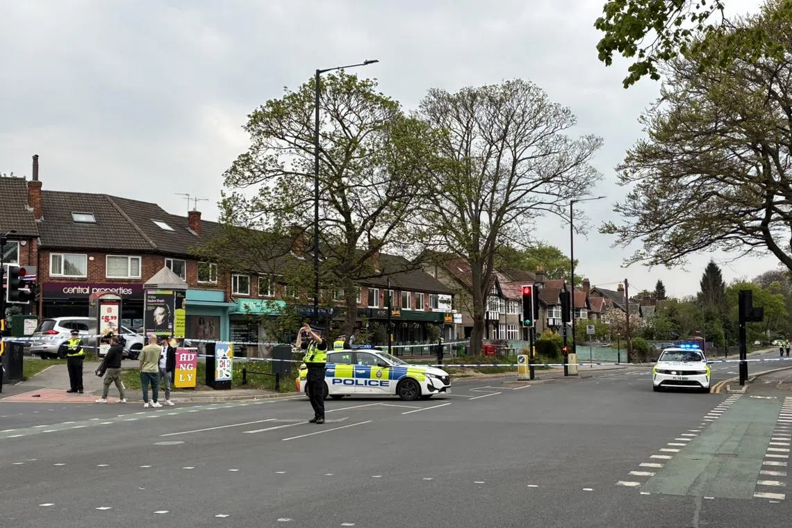 Police arrested a 38-year-old man, who was taken to the hospital with what they called a “self-inflicted injury”.