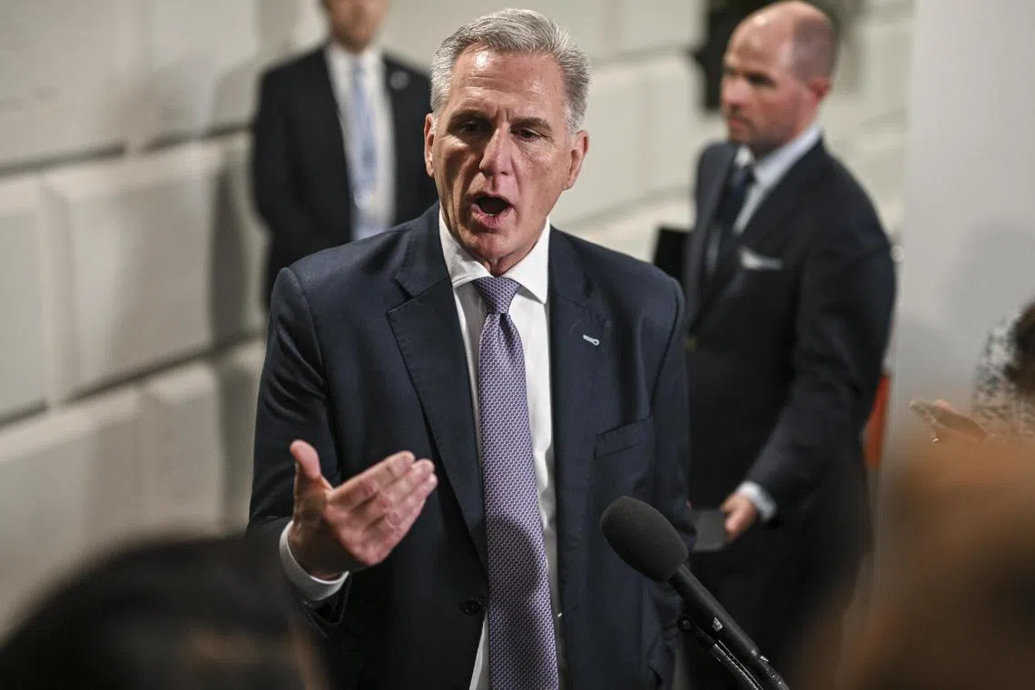 With a 222-212 majority, US House of Representatives Speaker Kevin McCarthy cannot afford to lose more than four Republican votes on legislation opposed by the Democrats.