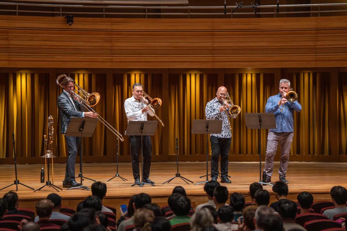 Slide Monsters played at the Conservatory Concert Hall on Sept 2.