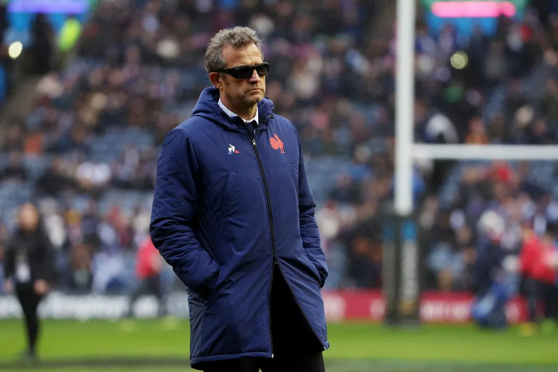 Rugby Union - Six Nations Championship - Scotland v France - Murrayfield Stadium, Edinburgh, Scotland, Britain - February 10, 2024 France head coach Fabien Galthie before the match REUTERS/Russell Cheyne/File Photo