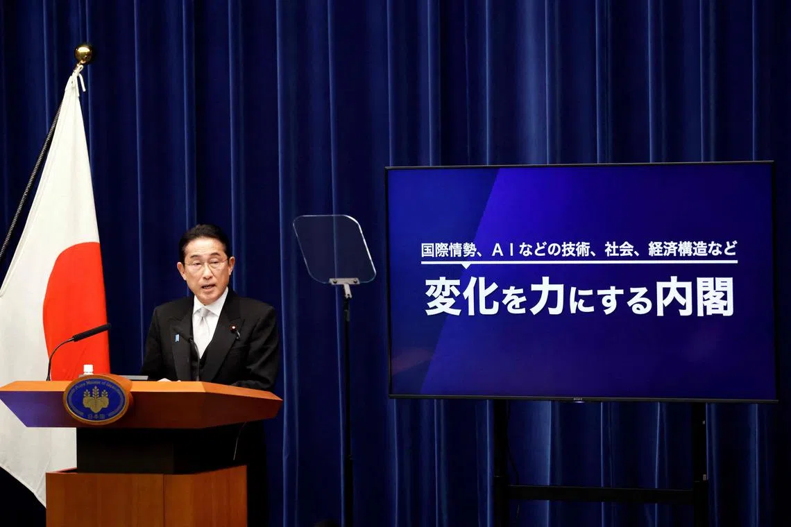 Poll ratings for Mr Fumio Kishida are at their lowest levels since he took office two years ago.