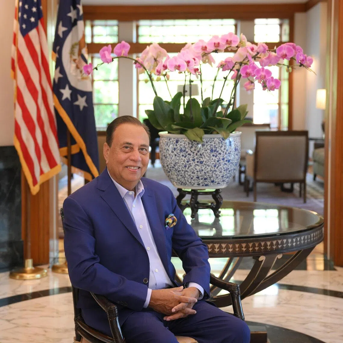 Newly arrived US ambassador to Singapore Dr Anjani Sinha pictured on Nov 26, 2025.