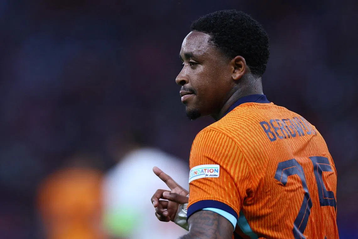 Soccer Football - Euro 2024 - Quarter Final - Netherlands v Turkey - Berlin Olympiastadion, Berlin, Germany - July 6, 2024 Netherlands' Steven Bergwijn reacts REUTERS/Thilo Schmuelgen/ File Photo