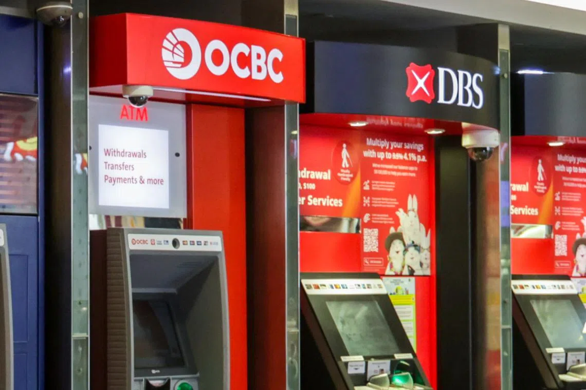 Business filings show that the firms have a relationship with DBS and OCBC stretching back about one to two years before the launderers' arrests.