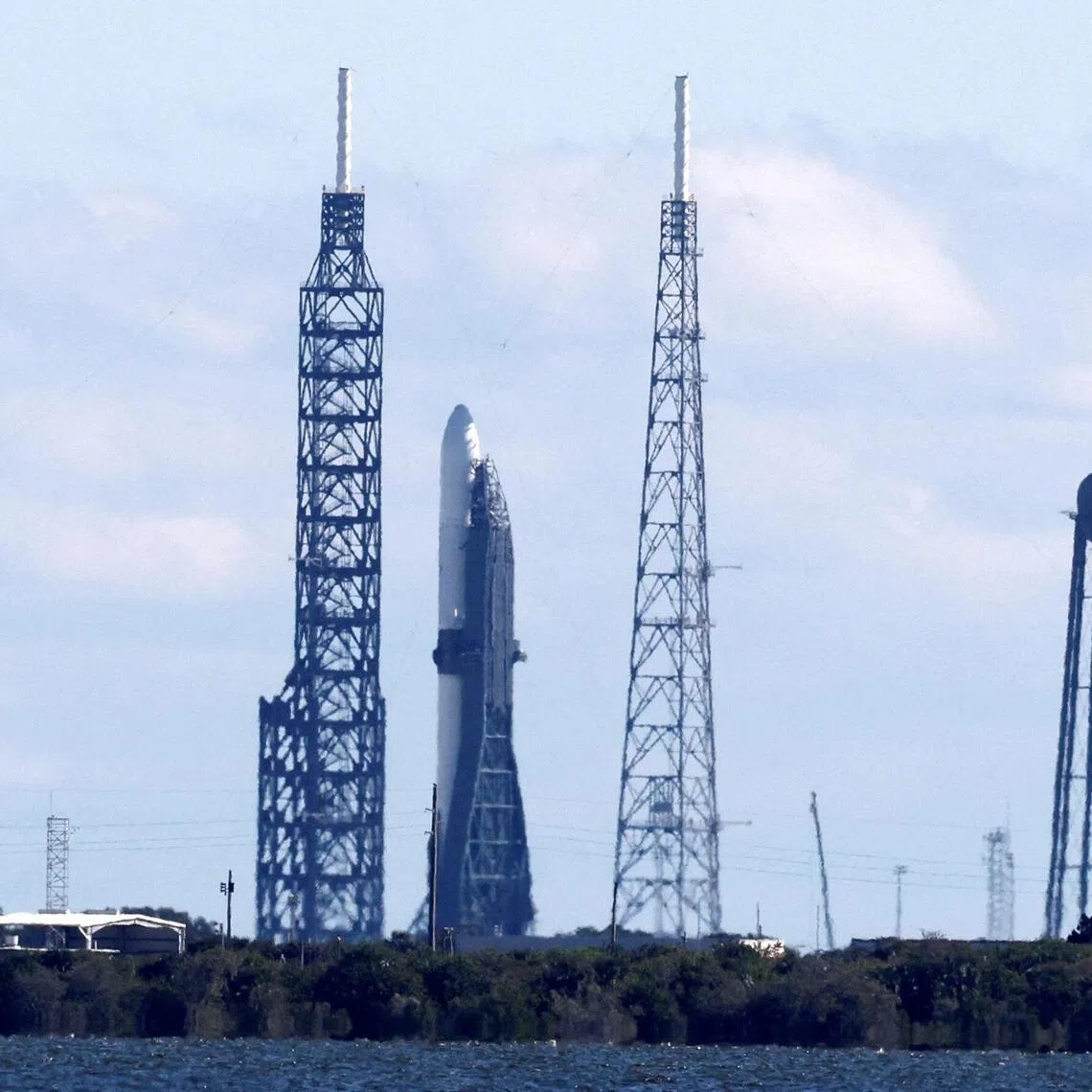 Blue Origin says its giant New Glenn rocket stands ready for liftoff on what would be the first major Nasa-scale science mission it has ever undertaken for a paying customer. 