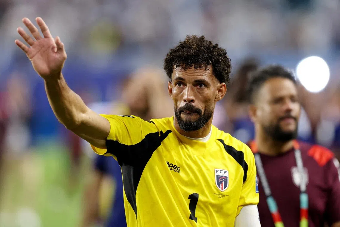 Soccer Football - FIFA World Cup 2026 - Round of 32 - Argentina v Cape Verde - Miami Stadium, Miami Gardens, Florida, U.S. - July 3, 2026 Cape Verde's Vozinha looks dejected after the match as Cape Verde are eliminated from the World Cup REUTERS/Paul Childs