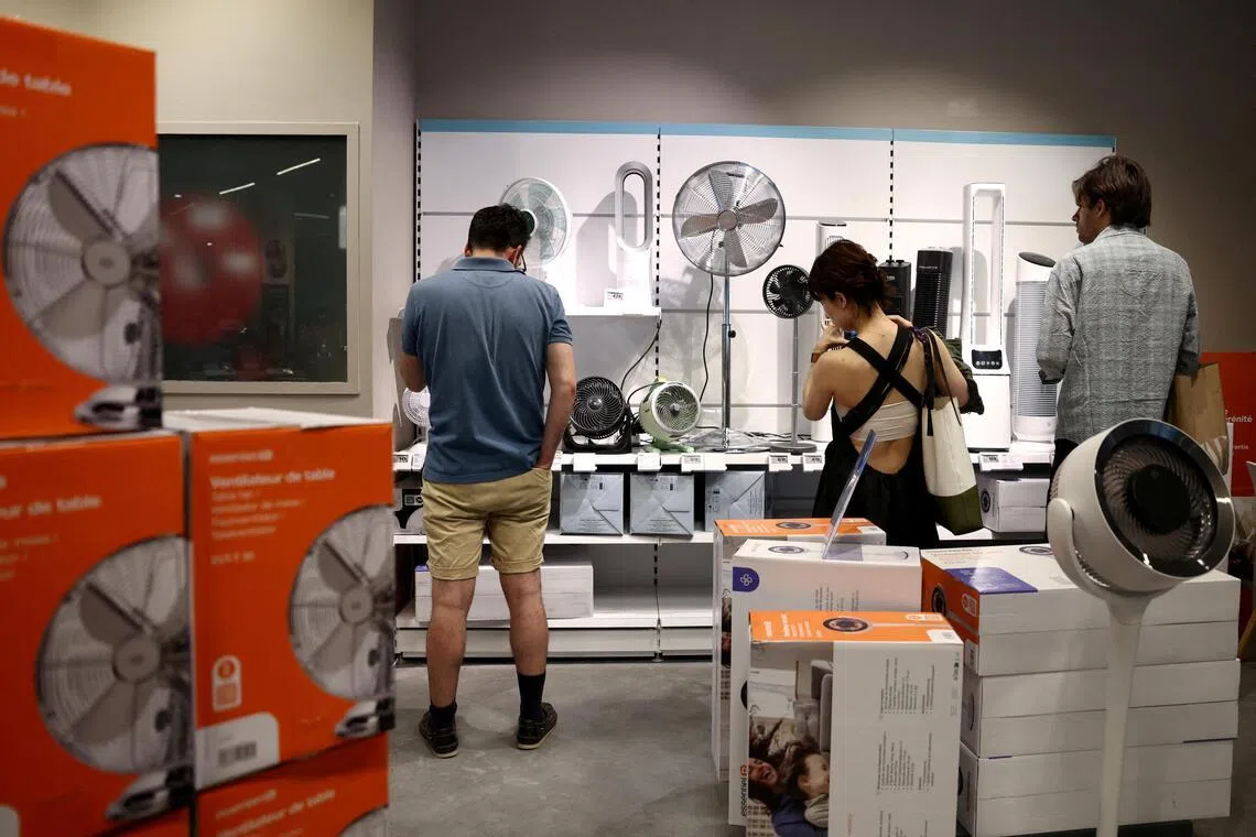 Due to historically mild summers, few homes and schools in France are equipped with air-conditioning.