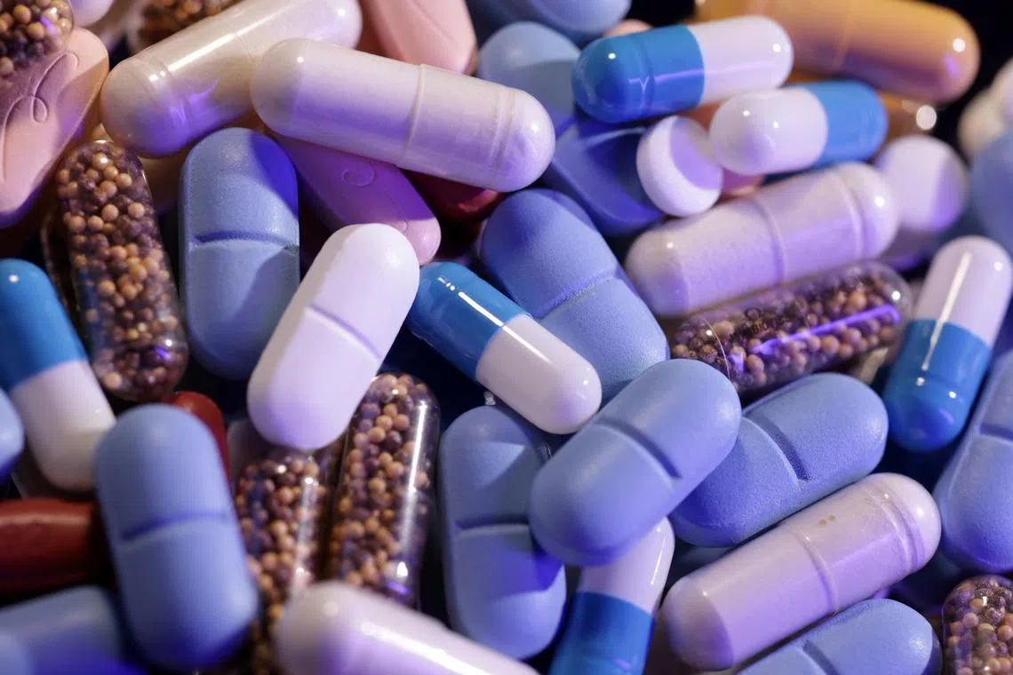 Medicines are seen in this illustration taken, June 27, 2024. REUTERS/Dado Ruvic/Illustration