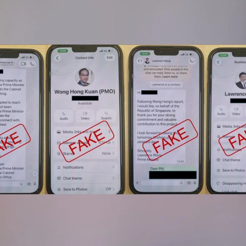 The victim received a WhatsApp message with the profile photo of the Secretary to the Cabinet.