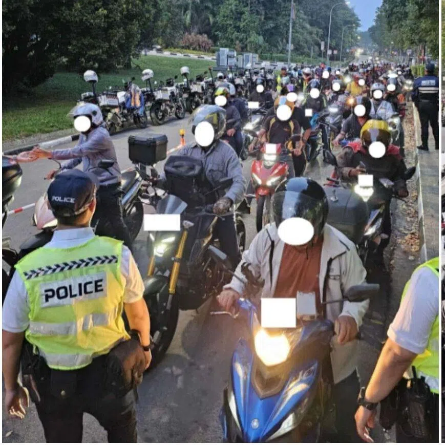 More than 300 riders were stopped for checks during the enforcement operation along Admiralty Road West on March 31.