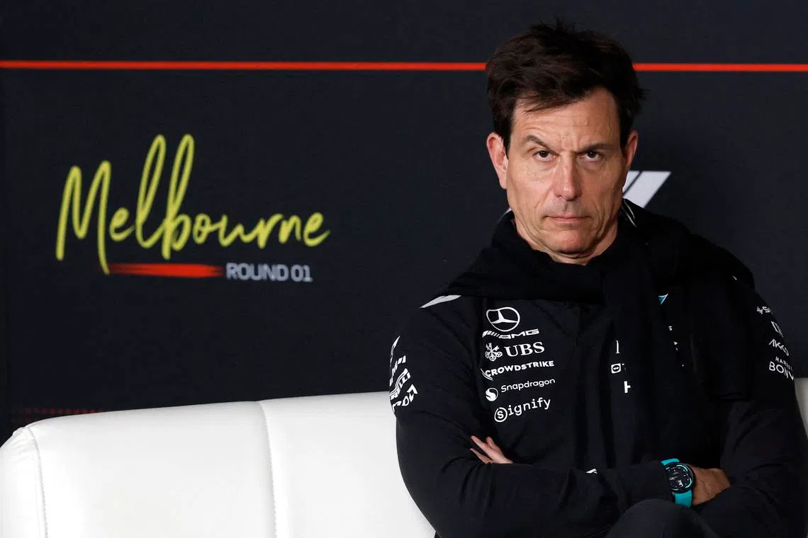 Formula One F1 - Australian Grand Prix - Albert Park Grand Prix Circuit, Melbourne, Australia - March 6, 2026 Mercedes team principal Toto Wolff during a press conference REUTERS/Hollie Adams