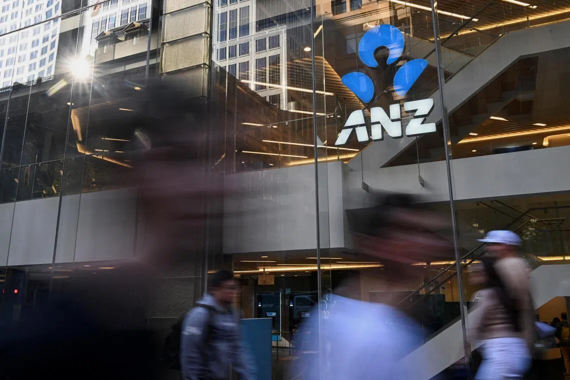 An ANZ branch in Sydney. Its first-half profit surpassed analysts’ estimate on signs of improvement with the bank’s overhaul.