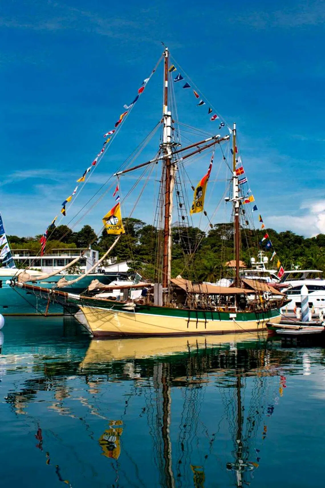 The Vega last called on ONE°15 Marina Sentosa Cove at the Singapore Yacht Show in 2018.