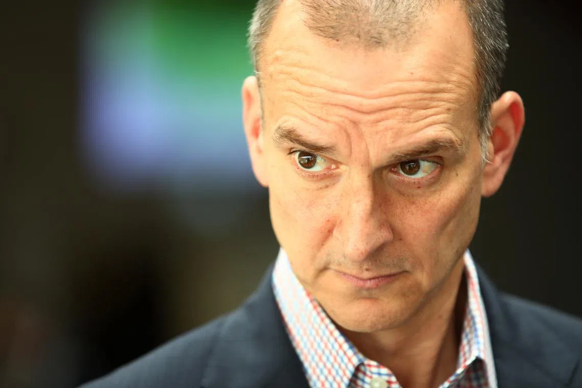 The United States Anti-Doping Agency (USDA) Chief Executive Officer, Travis Tygart, attends an interview with Reuters during the World Anti-Doping Agency (WADA) Symposium in Ecublens near Lausanne, Switzerland, March 13, 2019. REUTERS/Denis Balibouse/File Photo