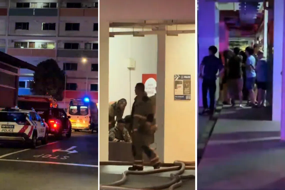 The Singapore Civil Defence Force said it was alerted to the blaze at Block 287 Choa Chu Kang Avenue 2 at about 9.05pm on Aug 29.
