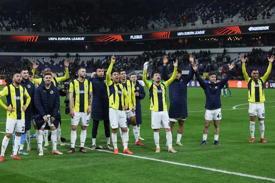 Fenerbahce, Ajax and Roma advance to Europa League last 16 | The Straits  Times