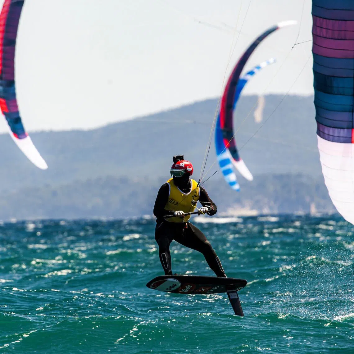 Singaporean kitefoiler Maximilian Maeder