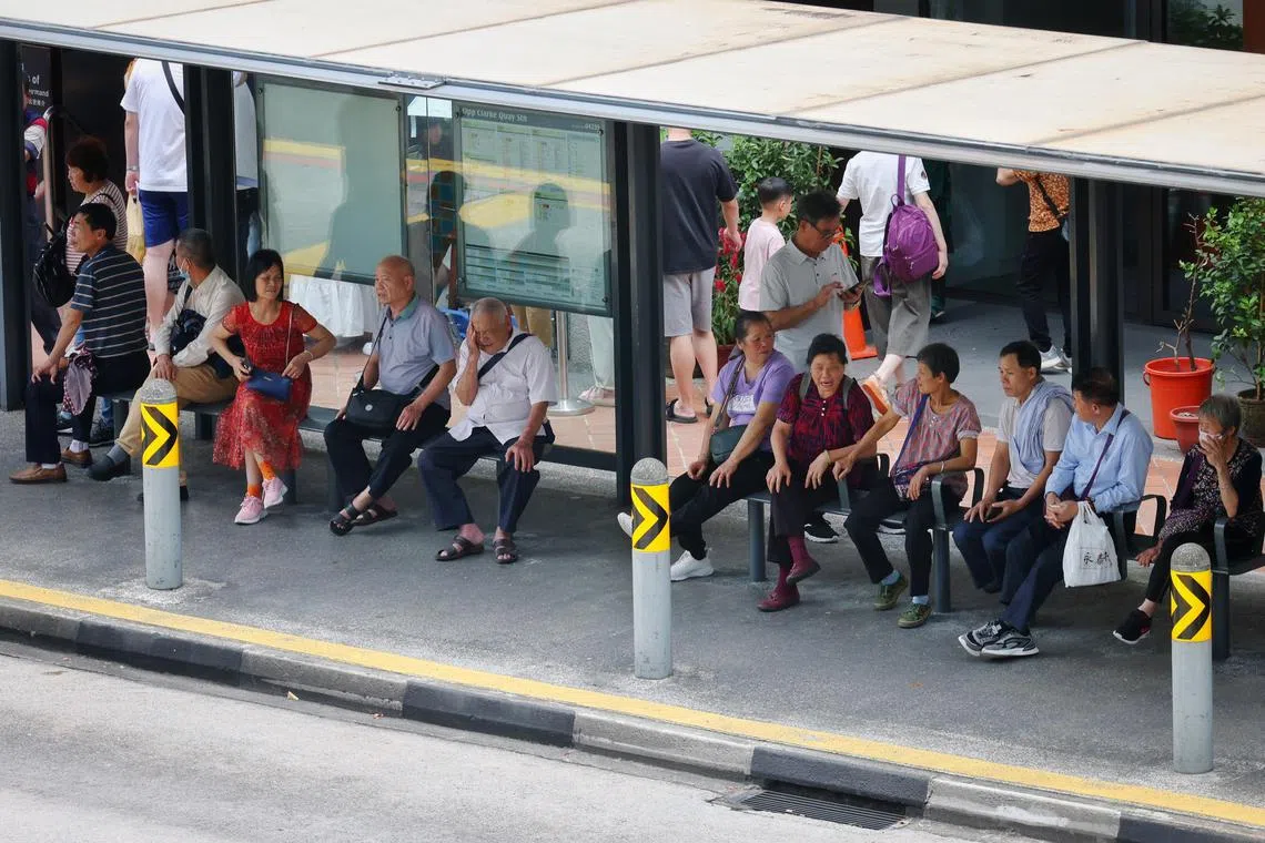 ST20240315_202404163773/pixgeneric/Jason Quah

Generic photo of elderly people at a bus stop along New Bridge Road on March 15, 2024.
