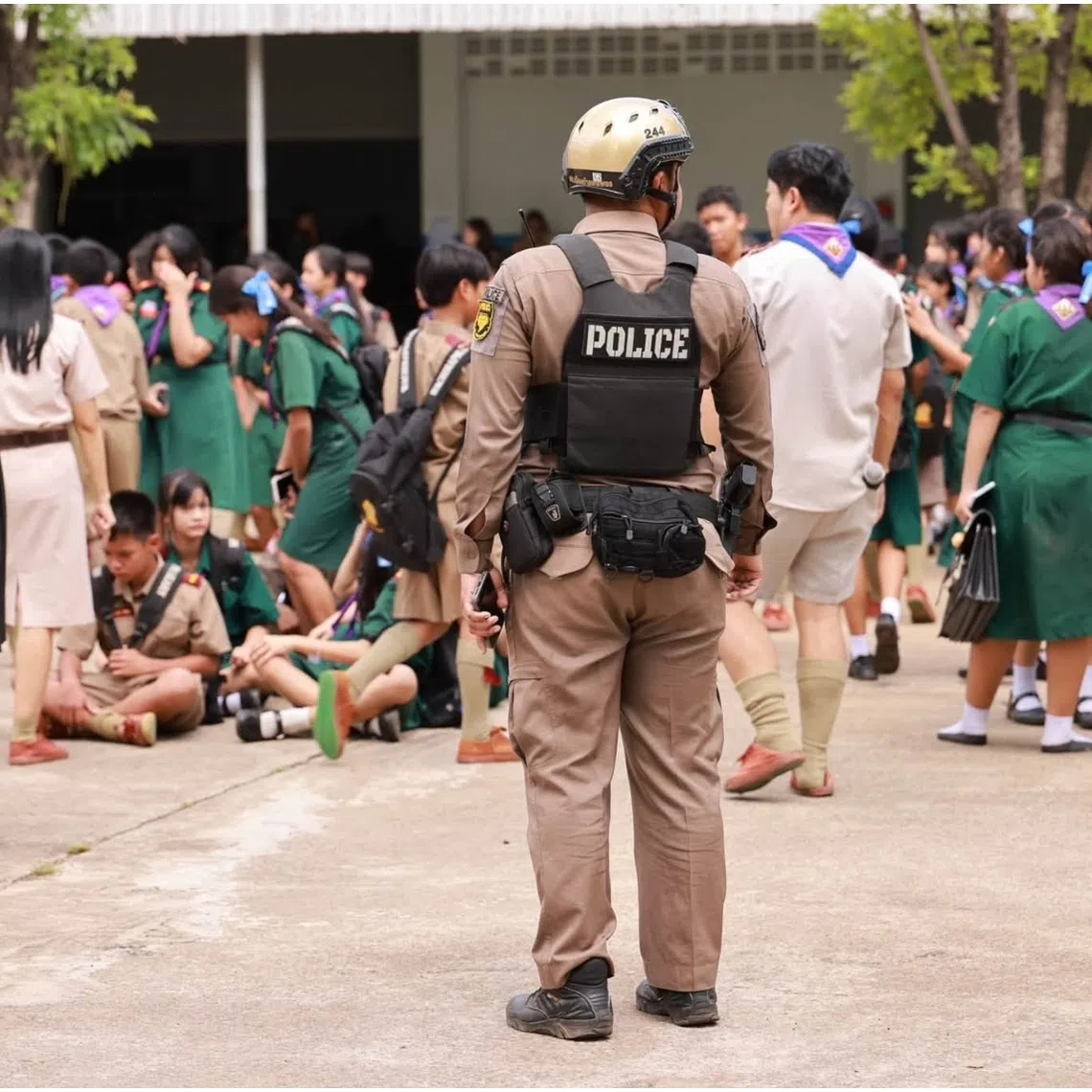 The suspect’s name and the name of the school are being withheld.