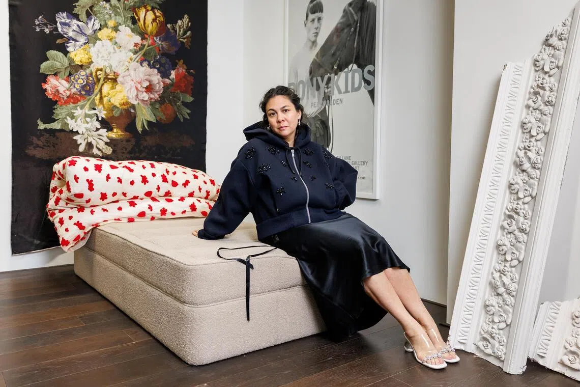 Simone Rocha at her studio in London on May 11.  For over a decade, the Irish designer has found inspiration in womanhood. As the guest designer at Pitti Uomo, she plays with notions of masculinity.