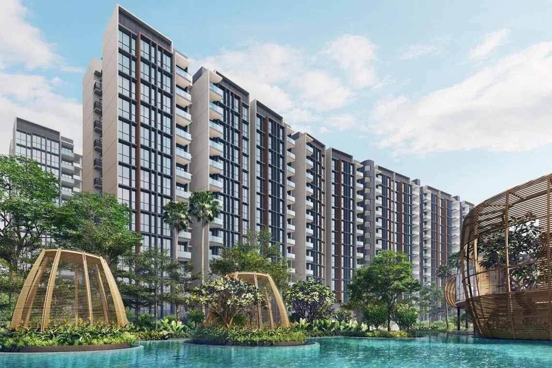 Executive condo Aurelle of Tampines sold 682 of its 760 units on the first day of launch at an average selling price of $1,766 per square foot.