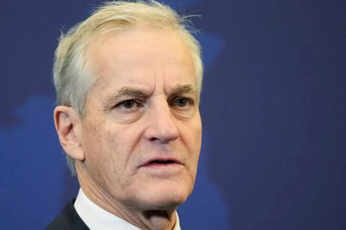 FILE PHOTO: Norwegian Prime Minister Jonas Gahr Stoere attends the Joint Expeditionary Force (JEF) summit in Tallinn, Estonia December 17, 2024. REUTERS/Ints Kalnins/File Photo