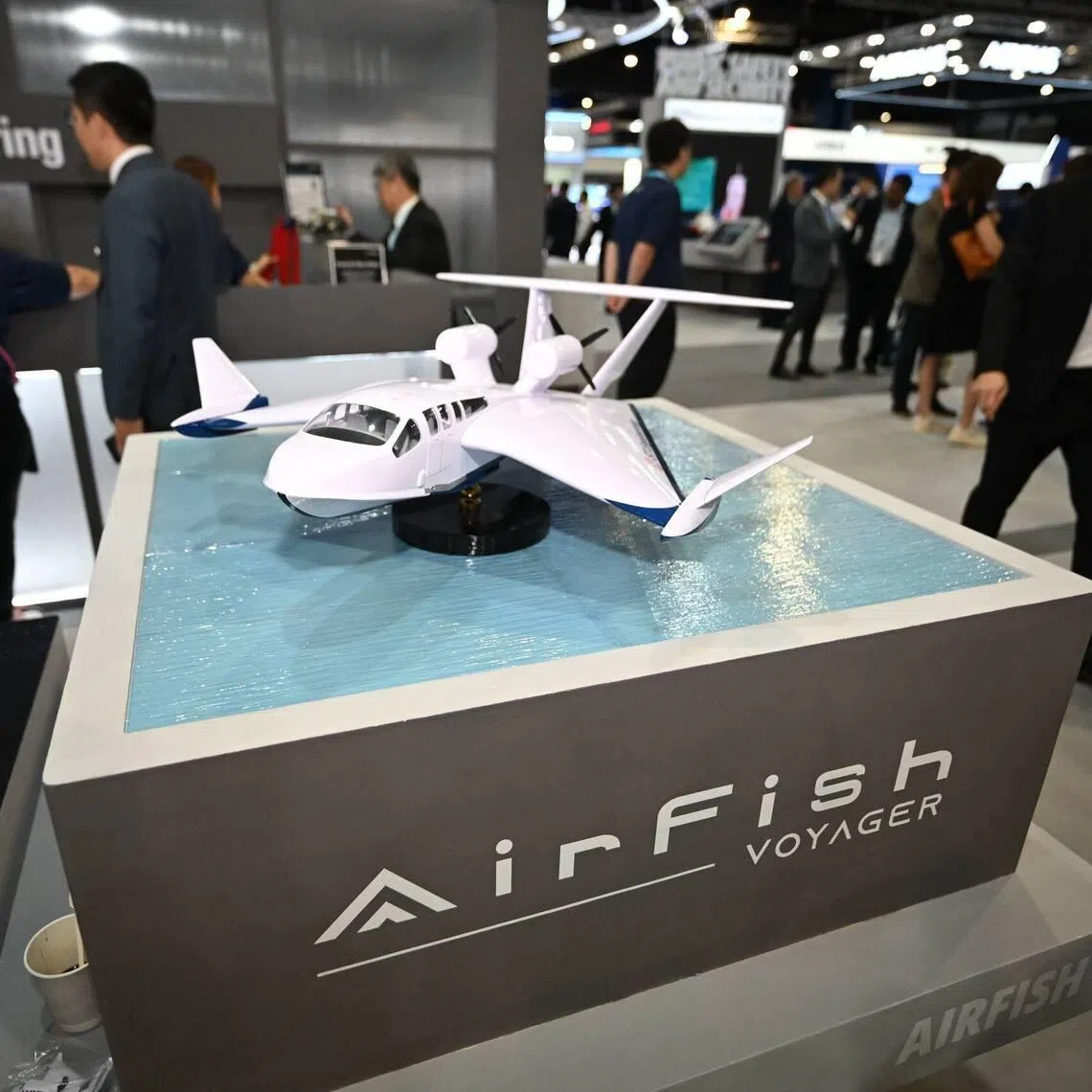 The AirFish Voyager, designed to carry eight passengers and two crew, is currently being assembled in Singapore.