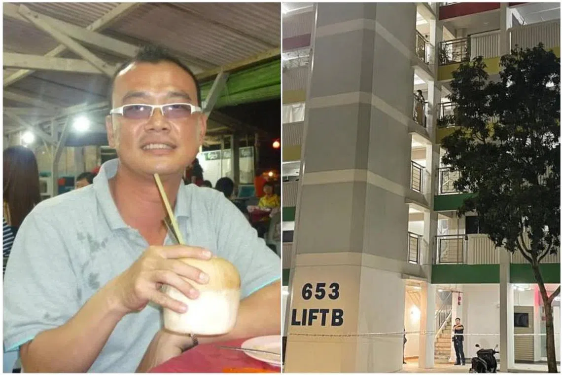Mr Eddie Seah Wee Teck was murdered between the 4th and 5th storeys of Block 653 Yishun Avenue 4. 